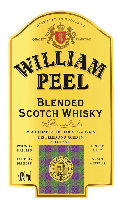 William Peel Шотландско уиски
40% vol
