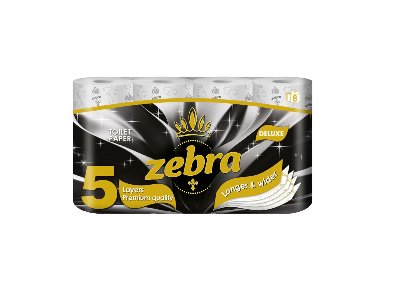 Zebra Тоалетна хартия Delux
петпластова